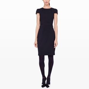 Club Monaco Ariana black wool sheath dress